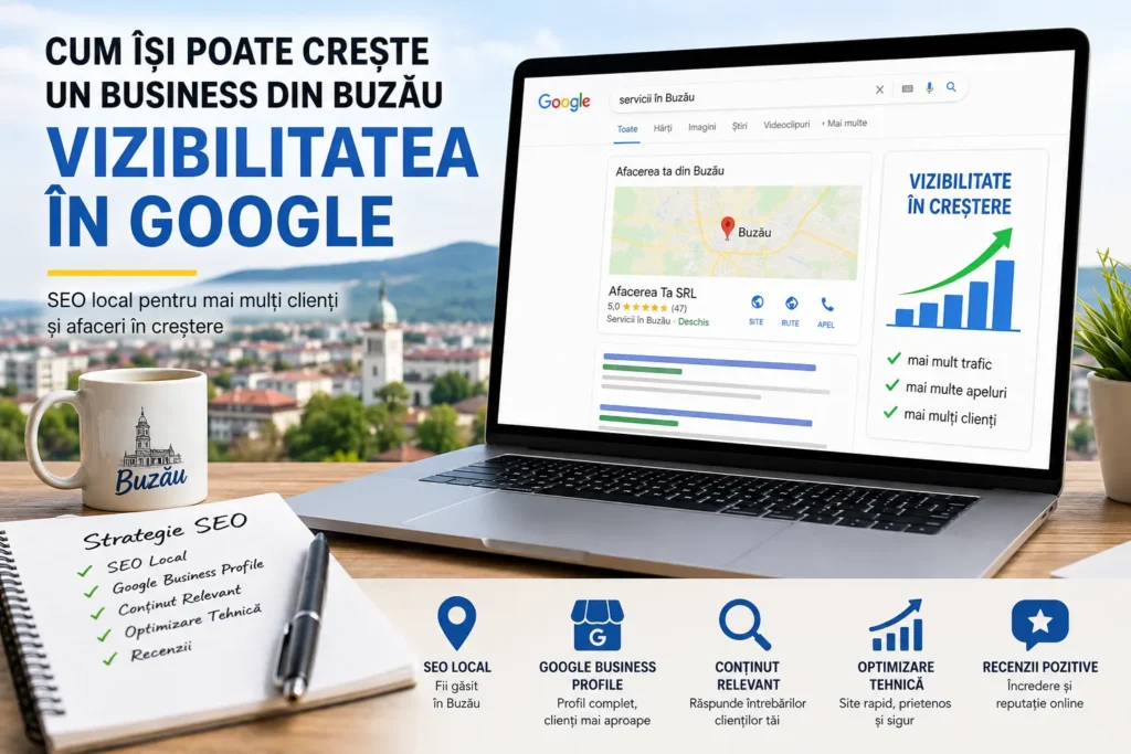vizibilitate în Google pentru business din Buzău